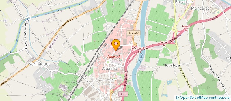 localisation de l'entreprise SUD-OUEST MOBILITES à LE BOUSCAT