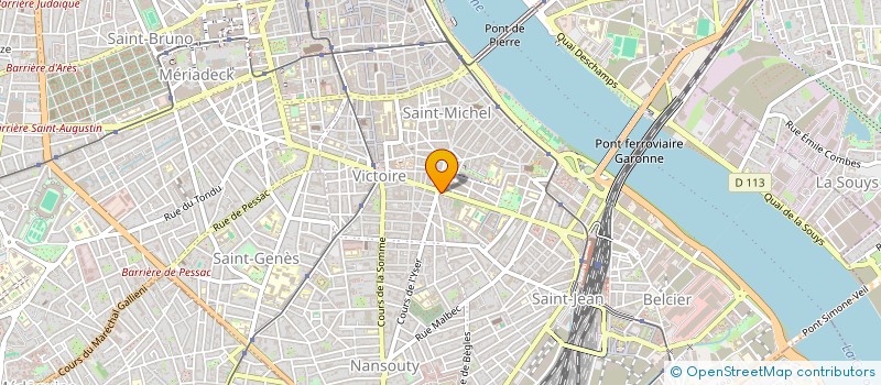 localisation de l'entreprise SUD OUEST NETTOYAGE à BORDEAUX