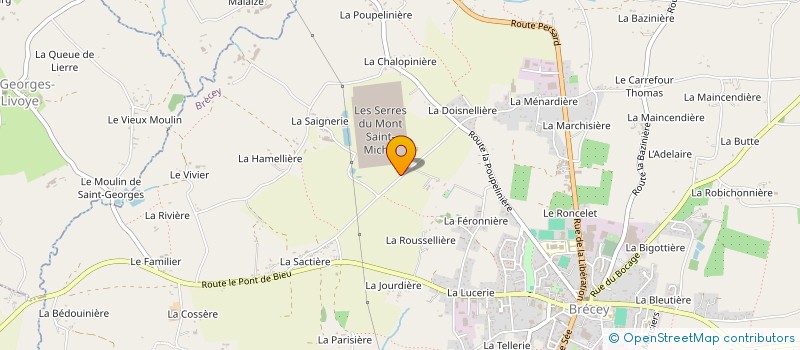 localisation de l'entreprise SUD OUEST NORD GIE  BRECEY