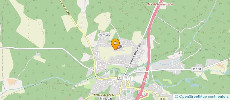 localisation de l'entreprise SUD-OUEST OPC  MAGESCQ