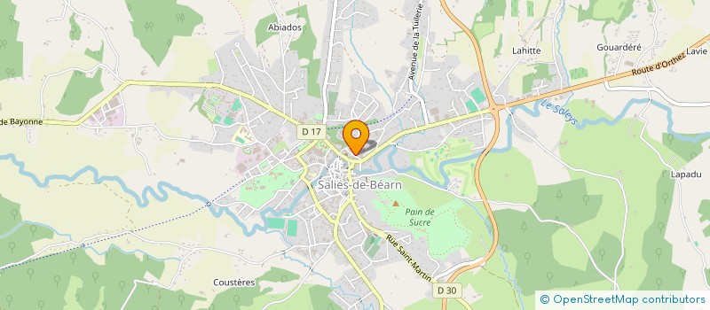 localisation de l'entreprise SUD OUEST OVALIE SEVEN à SALIES-DE-BEARN