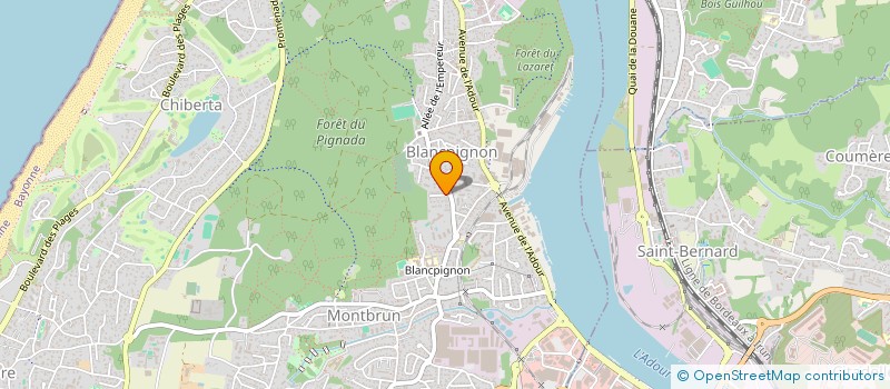 localisation de l'entreprise SUD OUEST PEINTURES  ANGLET