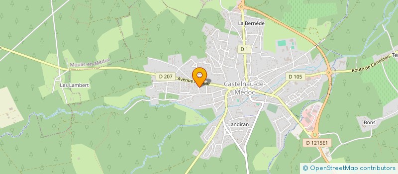 localisation de l'entreprise SUD OUEST PLATRERIE à CASTELNAU-DE-MEDOC