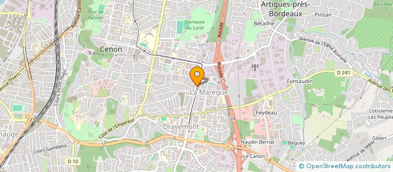 localisation de l'entreprise SUD OUEST PLATRERIE à CENON