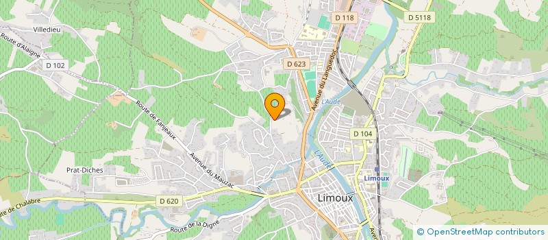 localisation de l'entreprise SUD OUEST PROMOTION à LIMOUX