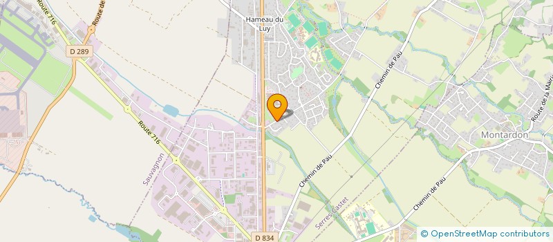 localisation de l'entreprise SUD OUEST PV 1 (SOPV1)  SERRES-CASTET