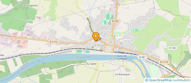 localisation de l'entreprise SUD-OUEST RHIZOME  LA REOLE