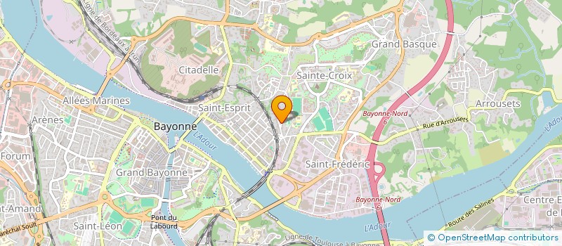 localisation de l'entreprise SUD OUEST SECURITE ROUTIERE à BAYONNE