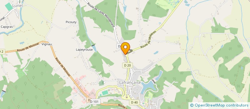 localisation de l'entreprise SUD OUEST STOCKAGE  LAFRANCAISE