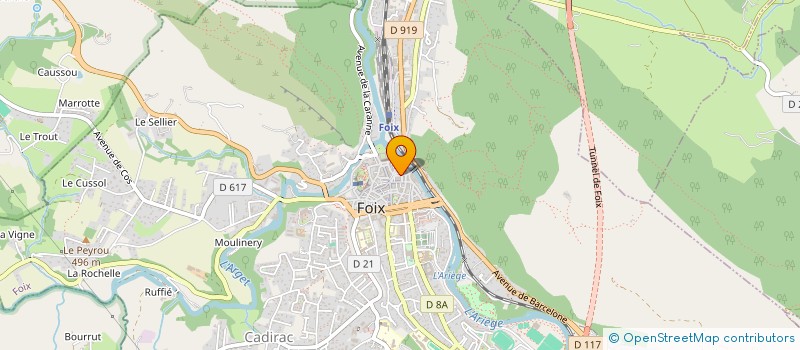 localisation de l'entreprise SUD OUEST TRAVAUX FORESTIERS à FOIX