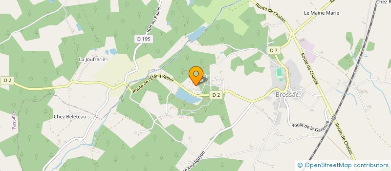 localisation de l'entreprise SUD OUEST VIANDE à BROSSAC