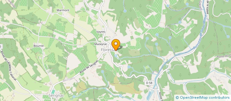 localisation de l'entreprise SUD OUEST VIN DISTRIBUTION  FLORESSAS