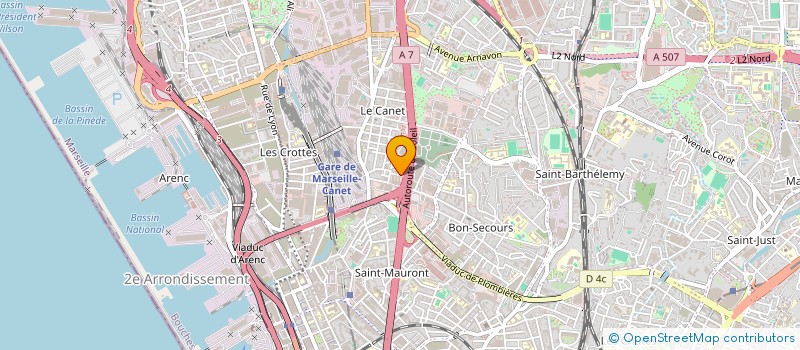 localisation de l'entreprise SUD OXYGENE  MARSEILLE