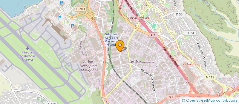 localisation de l'entreprise SUD PALETTES à VITROLLES