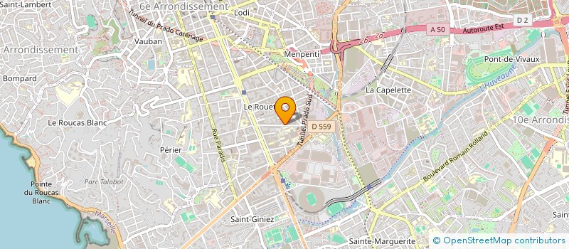 localisation de l'entreprise SUD PAPIERS PEINTS à MARSEILLE