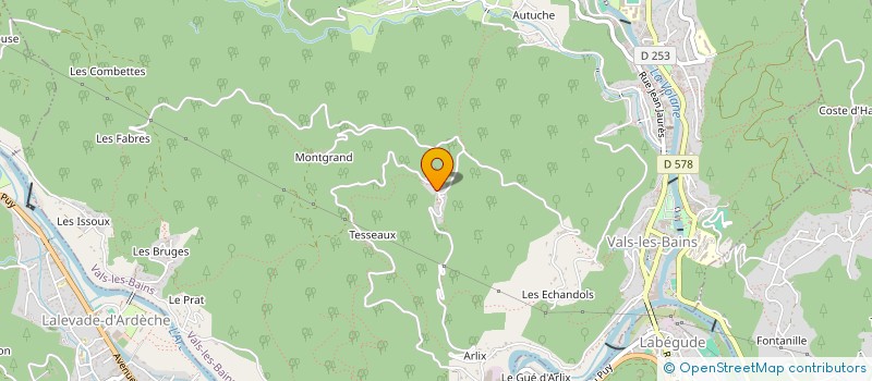 localisation de l'entreprise SUD PATRIMOINE à VALS-LES-BAINS