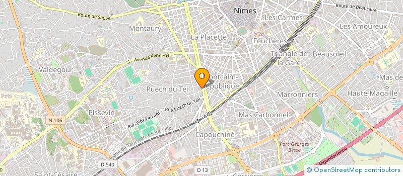 localisation de l'entreprise SUD PAYSAGE GARDOIS à MONTPELLIER