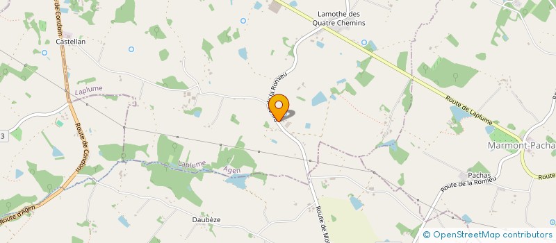 localisation de l'entreprise SUD PAYSAGES  ROQUEFORT