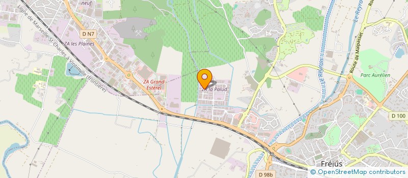 localisation de l'entreprise SUD PEINTURE BATIMENT 83 à FREJUS
