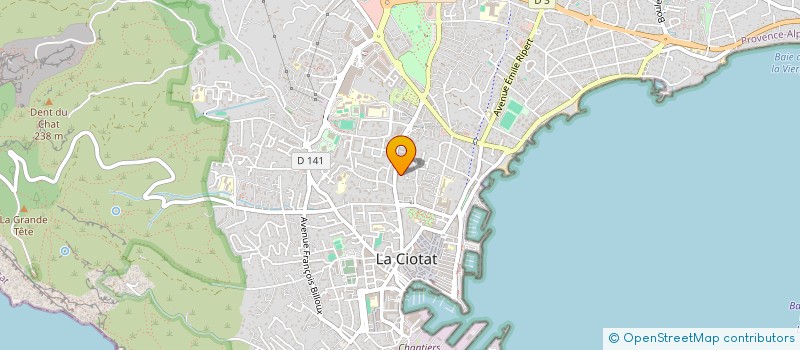 localisation de l'entreprise SUD PISCINE REVETEMENT  LA CIOTAT