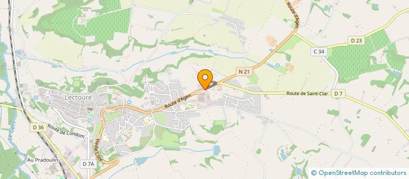 localisation de l'entreprise SUD PISCINES 32  LECTOURE