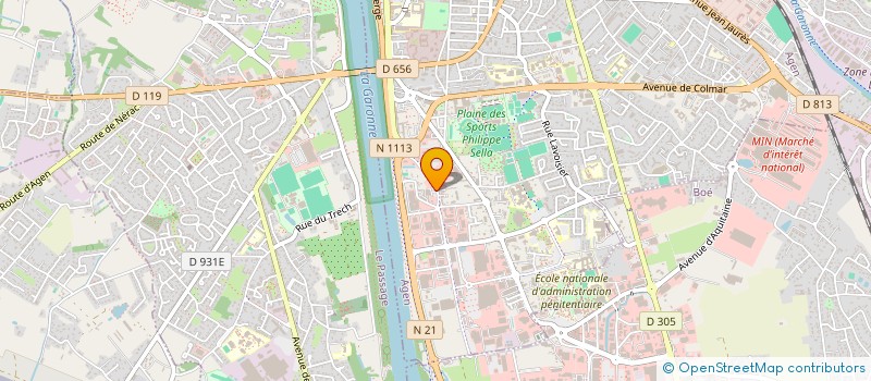 localisation de l'entreprise SUD PISCINES 47  AGEN