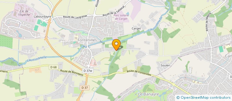 localisation de l'entreprise SUD PLAQUES  FONTENILLES