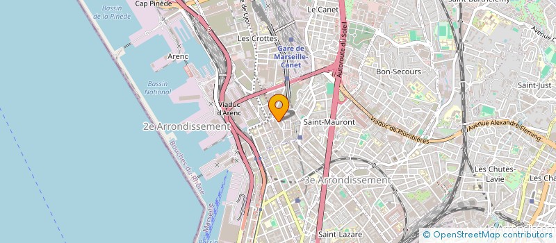 localisation de l'entreprise SUD PLASTIQUES INDUSTRIES à MARSEILLE