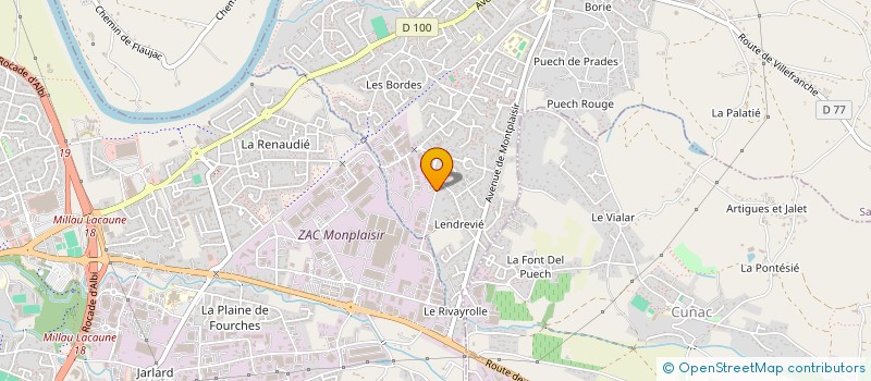 localisation de l'entreprise SUD PNEUS 81  SAINT-JUERY