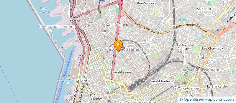 localisation de l'entreprise SUD POLISSAGE à MARSEILLE