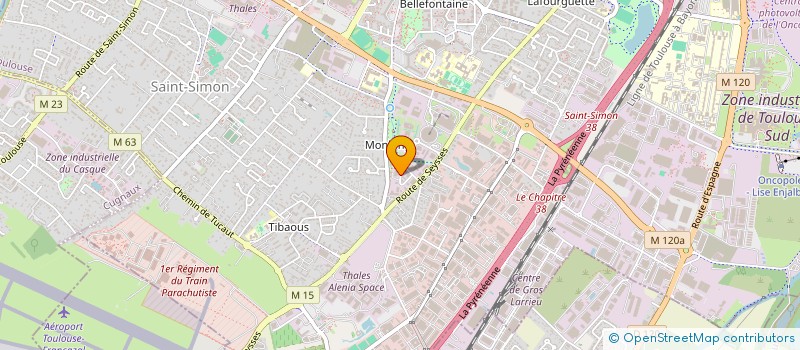 localisation de l'entreprise SUD POMPAGE à TOULOUSE