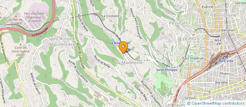 localisation de l'entreprise SUD PREMIER à NICE