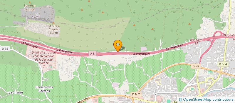 localisation de l'entreprise SUD PRESTA  BRIGNOLES