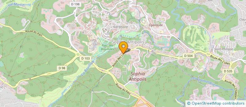 localisation de l'entreprise SUD PRESTIGE SERVICE SECURITE à VALBONNE
