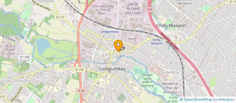 localisation de l'entreprise SUD PRIMEURS à LONGJUMEAU