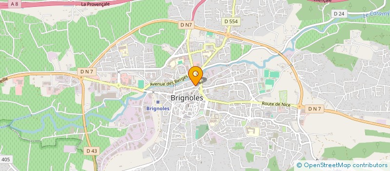 localisation de l'entreprise SUD PRO ENVIRONNEMENT à BRIGNOLES