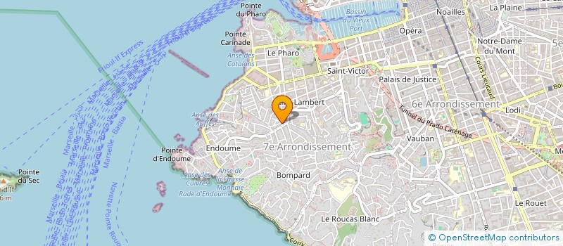 localisation de l'entreprise SUD PROD à MARSEILLE