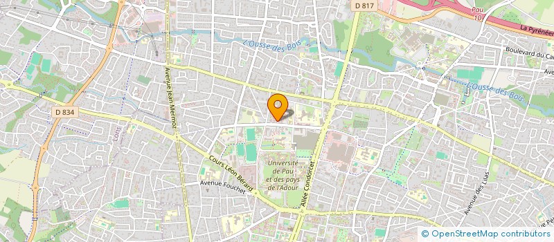 localisation de l'entreprise SUD PRODUCTION à PAU