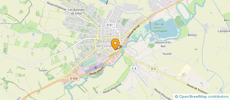 localisation de l'entreprise SUD PRODUITS ALIMENTAIRES VIANDES EXPORT à BEAUMONT-DE-LOMAGNE