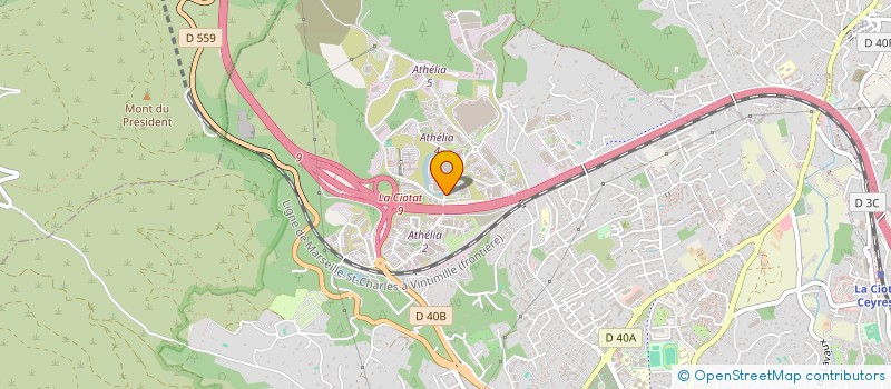 localisation de l'entreprise SUD PROFIL à LA CIOTAT