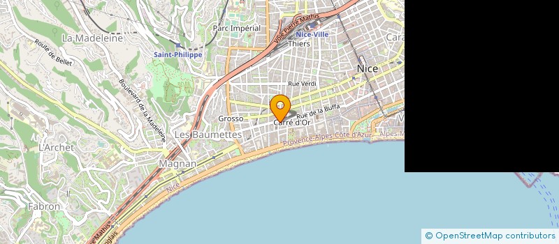 localisation de l'entreprise SUD PROGECOM à NICE