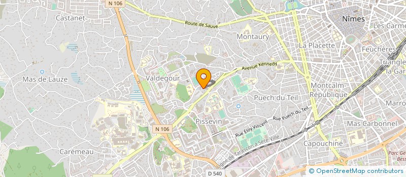 localisation de l'entreprise SUD PRONET à NIMES