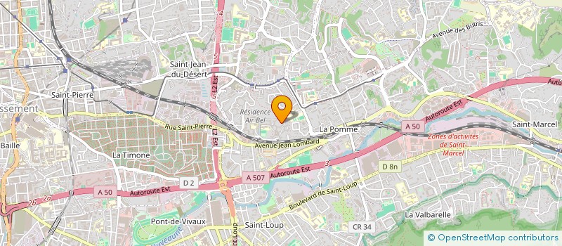 localisation de l'entreprise SUD PROTECTION à MARSEILLE