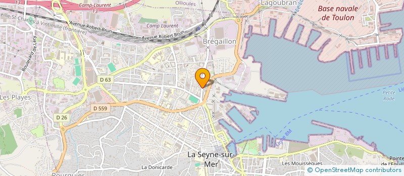 localisation de l'entreprise SUD PROTECTION SURVEILLANCE à LA SEYNE-SUR-MER