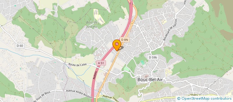 localisation de l'entreprise SUD PROVENCE ELECTRICITE PLOMBERIE à BOUC-BEL-AIR