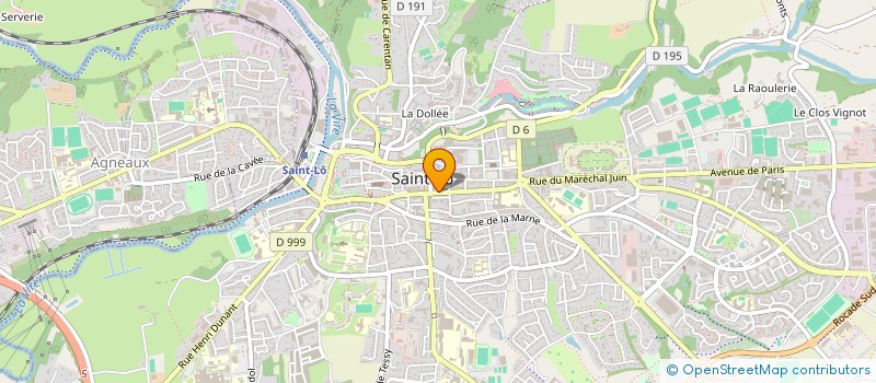 localisation de l'entreprise SUD-PTT DE LA MANCHE  SAINT-LO