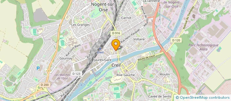 localisation de l'entreprise SUD PTT OISE  CREIL