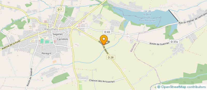 localisation de l'entreprise SUD PYRENEES COUETTES à RIEUMES