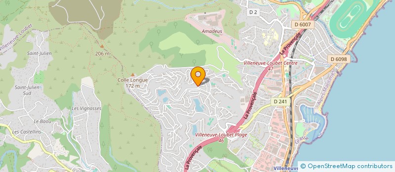 localisation de l'entreprise SUD RACING à VILLENEUVE-LOUBET
