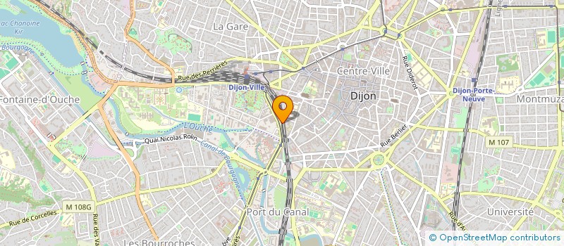 localisation de l'entreprise SUD - RAIL  DIJON